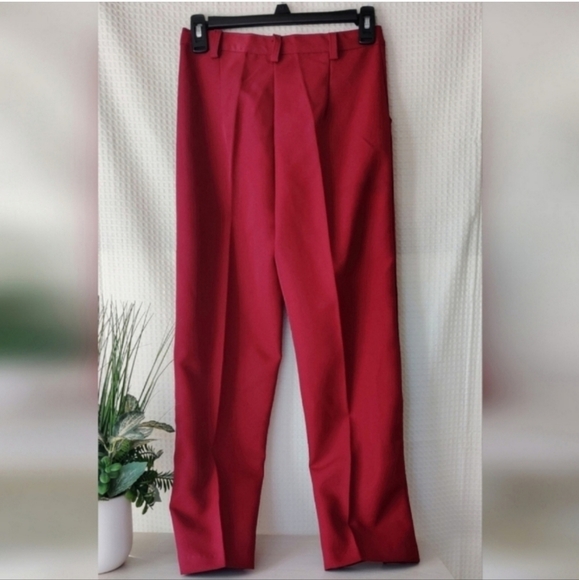 Vintage Boys Burgundy Red 3 Piece Formal Outfit Set  Size 12 - Picture 8 of 12